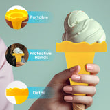 Maxbell Ice Cream Holder Easy to Clean Drip Catcher for Summer Days Outside Birthday