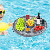 Maxbell Floating Drink Holder for Pools Portable Fruit Snack Tray for Party Summer