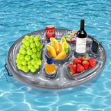 Maxbell Floating Drink Holder for Pools Portable Fruit Snack Tray for Party Summer