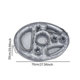 Maxbell Floating Drink Holder for Pools Portable Fruit Snack Tray for Party Summer