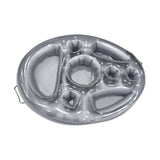 Maxbell Floating Drink Holder for Pools Portable Fruit Snack Tray for Party Summer