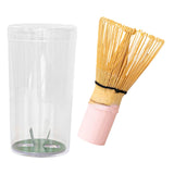 Maxbell Bamboo Matcha Whisk Mixing Brush Traditional Matcha Green Tea Powder Stirrer Pink Handle