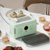 Maxbell Small Ice Maker Countertop Fast Making with Cubes Clip for Party BBQ Kitchen Green