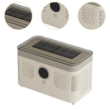 Maxbell Small Ice Maker Countertop Fast Making with Cubes Clip for Party BBQ Kitchen Beige
