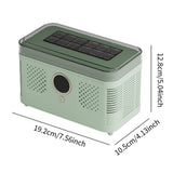 Mini Ice Maker Countertop Compact with Ice Clip for Camping Household Picnic Green