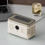 Mini Ice Maker Countertop Compact with Ice Clip for Camping Household Picnic White