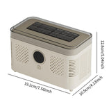 Mini Ice Maker Countertop Compact with Ice Clip for Camping Household Picnic White