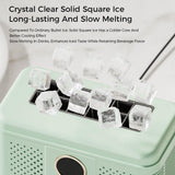Office Ice Maker Countertop Freezing Appliance for Household Kitchen Camping Green