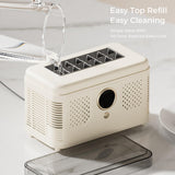 Office Ice Maker Countertop Freezing Appliance for Household Kitchen Camping White