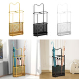 Maxbell Umbrella Rack Stand Metal Umbrella Storage Rack for Kitchen Garage Apartment gold