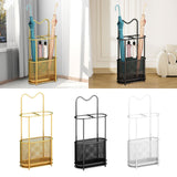 Maxbell Umbrella Rack Stand Metal Umbrella Storage Rack for Kitchen Garage Apartment gold