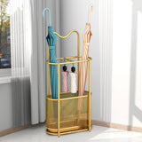 Maxbell Umbrella Rack Stand Metal Umbrella Storage Rack for Kitchen Garage Apartment gold