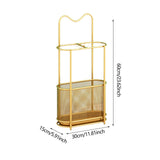 Maxbell Umbrella Rack Stand Metal Umbrella Storage Rack for Kitchen Garage Apartment gold