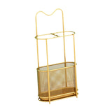 Maxbell Umbrella Rack Stand Metal Umbrella Storage Rack for Kitchen Garage Apartment gold