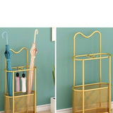 Maxbell Umbrella Rack Stand Metal Umbrella Storage Rack for Kitchen Garage Apartment gold