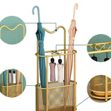 Maxbell Umbrella Rack Stand Metal Umbrella Storage Rack for Kitchen Garage Apartment gold