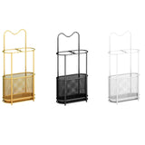 Maxbell Umbrella Rack Stand Metal Umbrella Storage Rack for Kitchen Garage Apartment gold