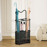 Maxbell Umbrella Rack Stand Metal Umbrella Storage Rack for Kitchen Garage Apartment black