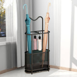 Maxbell Umbrella Rack Stand Metal Umbrella Storage Rack for Kitchen Garage Apartment black