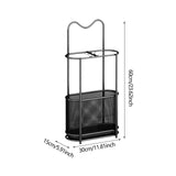 Maxbell Umbrella Rack Stand Metal Umbrella Storage Rack for Kitchen Garage Apartment black