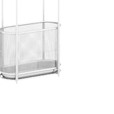 Maxbell Umbrella Rack Stand Metal Umbrella Storage Rack for Kitchen Garage Apartment white