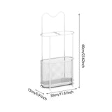 Maxbell Umbrella Rack Stand Metal Umbrella Storage Rack for Kitchen Garage Apartment white
