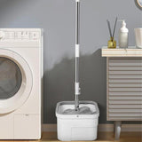 Maxbell Mop and Bucket Set Versatile Microfiber Mop Head for Household Hardwood Wall