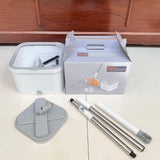 Maxbell Mop and Bucket Set Versatile Microfiber Mop Head for Household Hardwood Wall