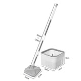 Maxbell Mop and Bucket Set Versatile Microfiber Mop Head for Household Hardwood Wall