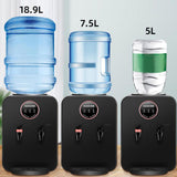 Maxbell Countertop Water Dispenser Top Loading Water Cooler Dispenser for Party Home Black