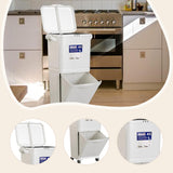 Sorting Trash Can Convenient Kitchen Garbage Can for Bathroom Indoor Bedroom 45L