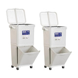 Sorting Trash Can Convenient Kitchen Garbage Can for Bathroom Indoor Bedroom 45L