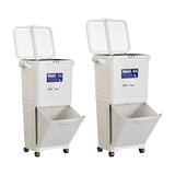 Sorting Trash Can Convenient Kitchen Garbage Can for Bathroom Indoor Bedroom 45L