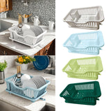 Maxbell Dish Rack Lightweight Versatile Storage Shelf for Dishes for Counter Cabinet White