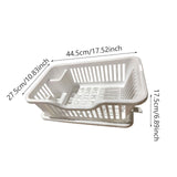 Maxbell Dish Rack Lightweight Versatile Storage Shelf for Dishes for Counter Cabinet White