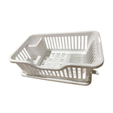 Maxbell Dish Rack Lightweight Versatile Storage Shelf for Dishes for Counter Cabinet White