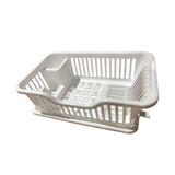 Maxbell Dish Rack Lightweight Versatile Storage Shelf for Dishes for Counter Cabinet White