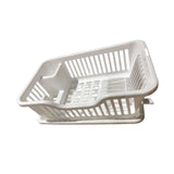 Maxbell Dish Rack Lightweight Versatile Storage Shelf for Dishes for Counter Cabinet White