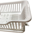 Maxbell Dish Rack Lightweight Versatile Storage Shelf for Dishes for Counter Cabinet White