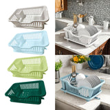Maxbell Dish Rack Lightweight Versatile Storage Shelf for Dishes for Counter Cabinet White