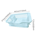 Maxbell Dish Rack Lightweight Versatile Storage Shelf for Dishes for Counter Cabinet Blue