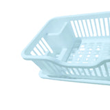 Maxbell Dish Rack Lightweight Versatile Storage Shelf for Dishes for Counter Cabinet Blue