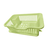 Maxbell Dish Rack Lightweight Versatile Storage Shelf for Dishes for Counter Cabinet Light Green