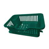 Maxbell Dish Rack Lightweight Versatile Storage Shelf for Dishes for Counter Cabinet Dark Green