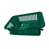 Maxbell Dish Rack Lightweight Versatile Storage Shelf for Dishes for Counter Cabinet Dark Green