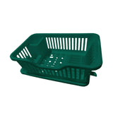 Maxbell Dish Rack Lightweight Versatile Storage Shelf for Dishes for Counter Cabinet Dark Green