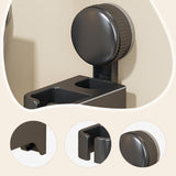 Maxbell Wall Mount Hair Dryer Holder Hair Tool Organizer for  Barber Gray