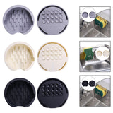 Maxbell Kitchen Sink Sponge Holder Silicone Dish Sponge Tray for Cafe Home Use Gray