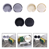 Maxbell Kitchen Sink Sponge Holder Silicone Dish Sponge Tray for Cafe Home Use Gray