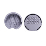 Maxbell Kitchen Sink Sponge Holder Silicone Dish Sponge Tray for Cafe Home Use Gray